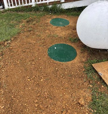 Newly maintained septic tanks.